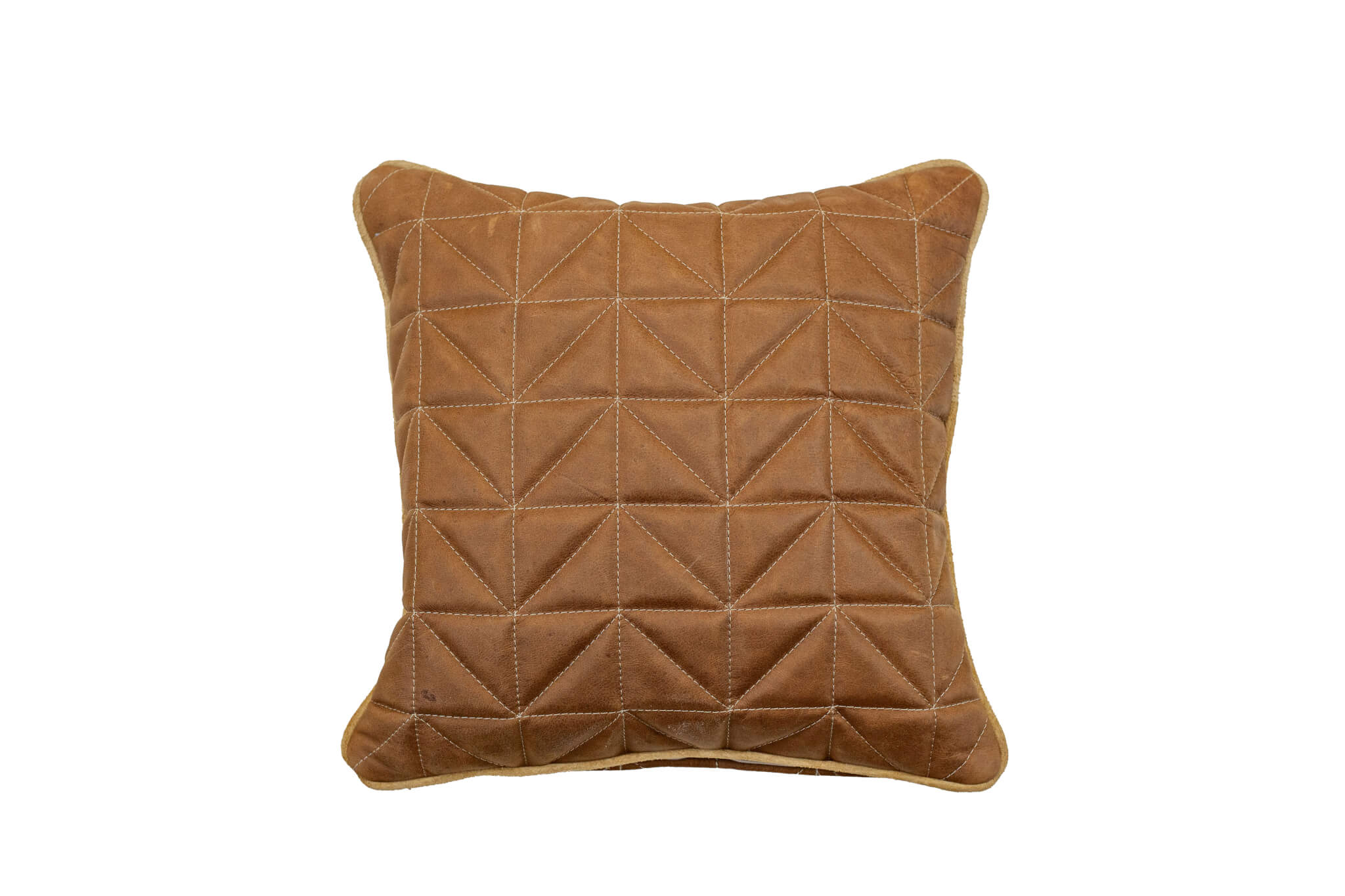 Square Quilted Leather Pillows Old Hickory Tannery